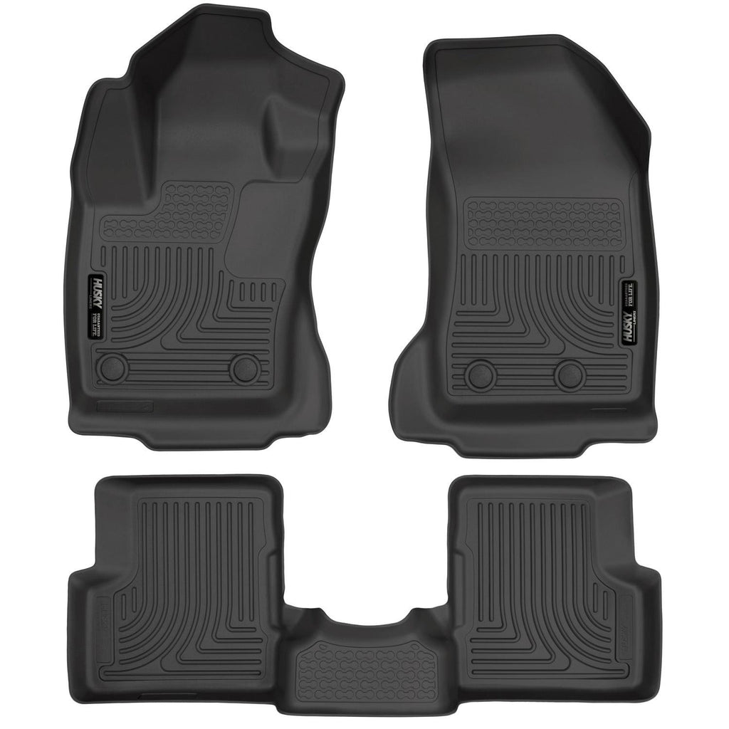 Husky Liners 2015 Jeep Renegade Weatherbeater Black Front and Second Row Floor Liners-Husky Liners-HSL99081