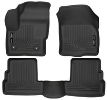 Load image into Gallery viewer, Husky Liners 2015 Lincoln MKC WeatherBeater Black Front &amp; Second Seat Floor Liner-Husky Liners-HSL99301