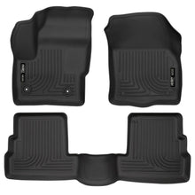 Load image into Gallery viewer, Husky Liners 2015 Lincoln MKC WeatherBeater Black Front &amp; Second Seat Floor Liner-Husky Liners-HSL99301