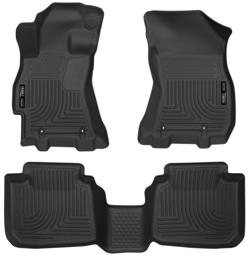 Husky Liners 2015 Subaru Legacy/Outback Weatherbeater Black Front & 2nd Seat Floor Liners-Husky Liners-HSL99671