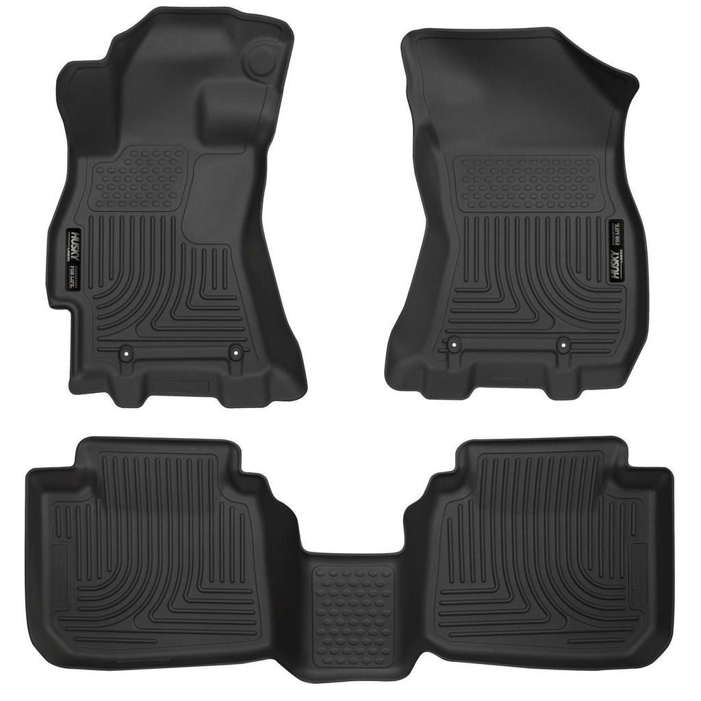 Husky Liners 2015 Subaru Legacy/Outback Weatherbeater Black Front & 2nd Seat Floor Liners-Husky Liners-HSL99671
