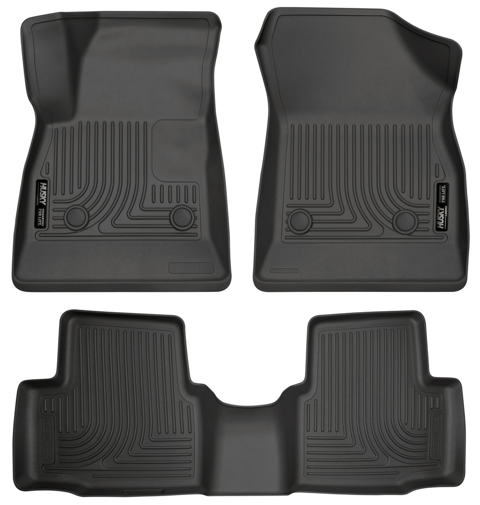 Husky Liners 2016-2017 Chevrolet Cruze WeatherBeater Combo Floor Liners - Black-Husky Liners-HSL99161