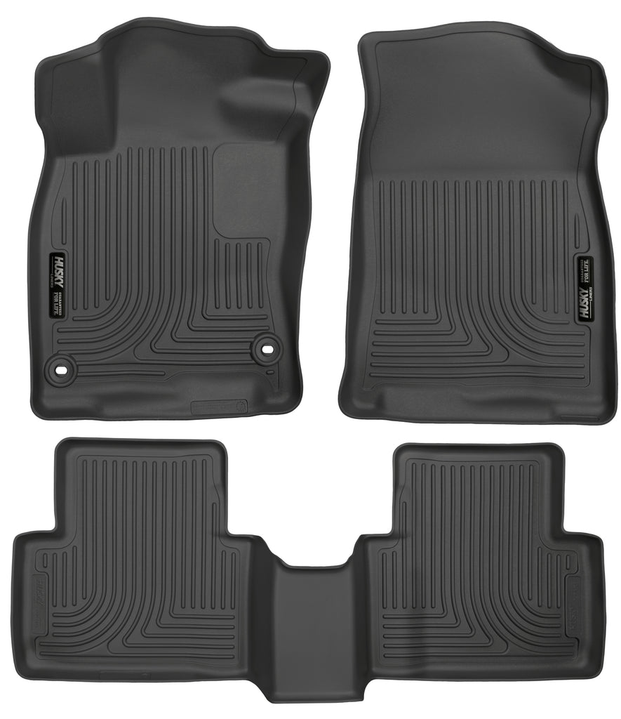 Husky Liners 2016 Honda Civic (4DR) WeatherBeater Combo Black Floor Liners-Husky Liners-HSL98461