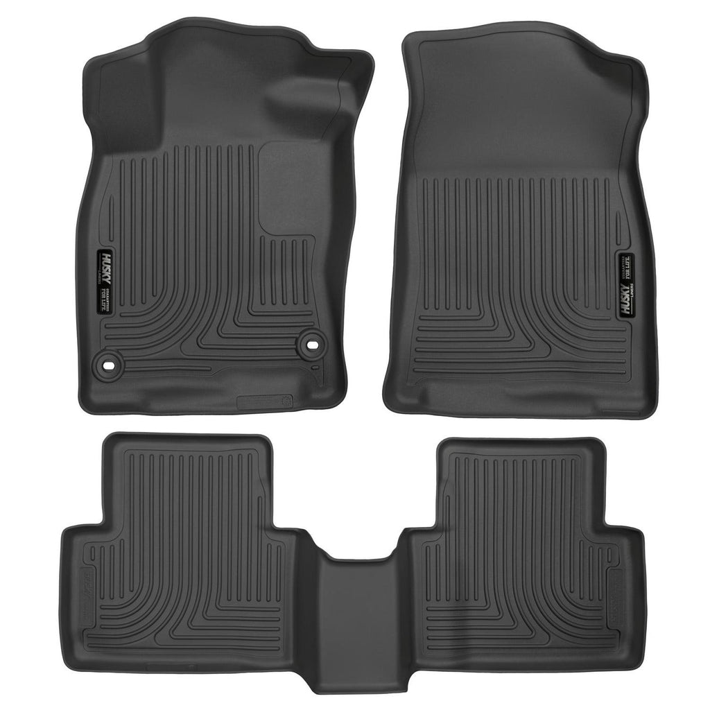 Husky Liners 2016 Honda Civic (4DR) WeatherBeater Combo Black Floor Liners-Husky Liners-HSL98461