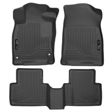 Load image into Gallery viewer, Husky Liners 2016 Honda Civic (4DR) WeatherBeater Combo Black Floor Liners-Husky Liners-HSL98461