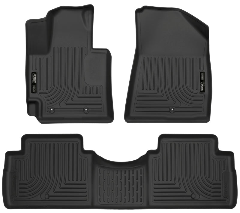 Husky Liners 2016 Kia Soul Weatherbeater Black Front & 2nd Seat Floor Liners (Footwell Coverage)-Husky Liners-HSL99611