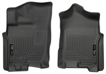 Load image into Gallery viewer, Husky Liners 2016 Nissan Titan XD Crew Cab WeatherBeater Front Row Black Floor Liners-Husky Liners-HSL13601