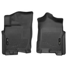 Load image into Gallery viewer, Husky Liners 2016 Nissan Titan XD Crew Cab WeatherBeater Front Row Black Floor Liners-Husky Liners-HSL13601