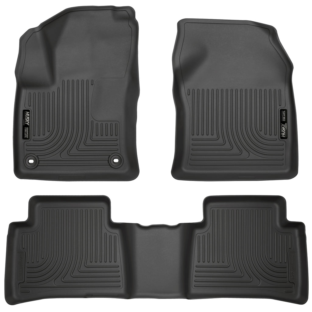 Husky Liners 2016 Toyota Prius Weatherbeater Black Front & 2nd Seat Floor Liners (Footwell Coverage)-Husky Liners-HSL98991