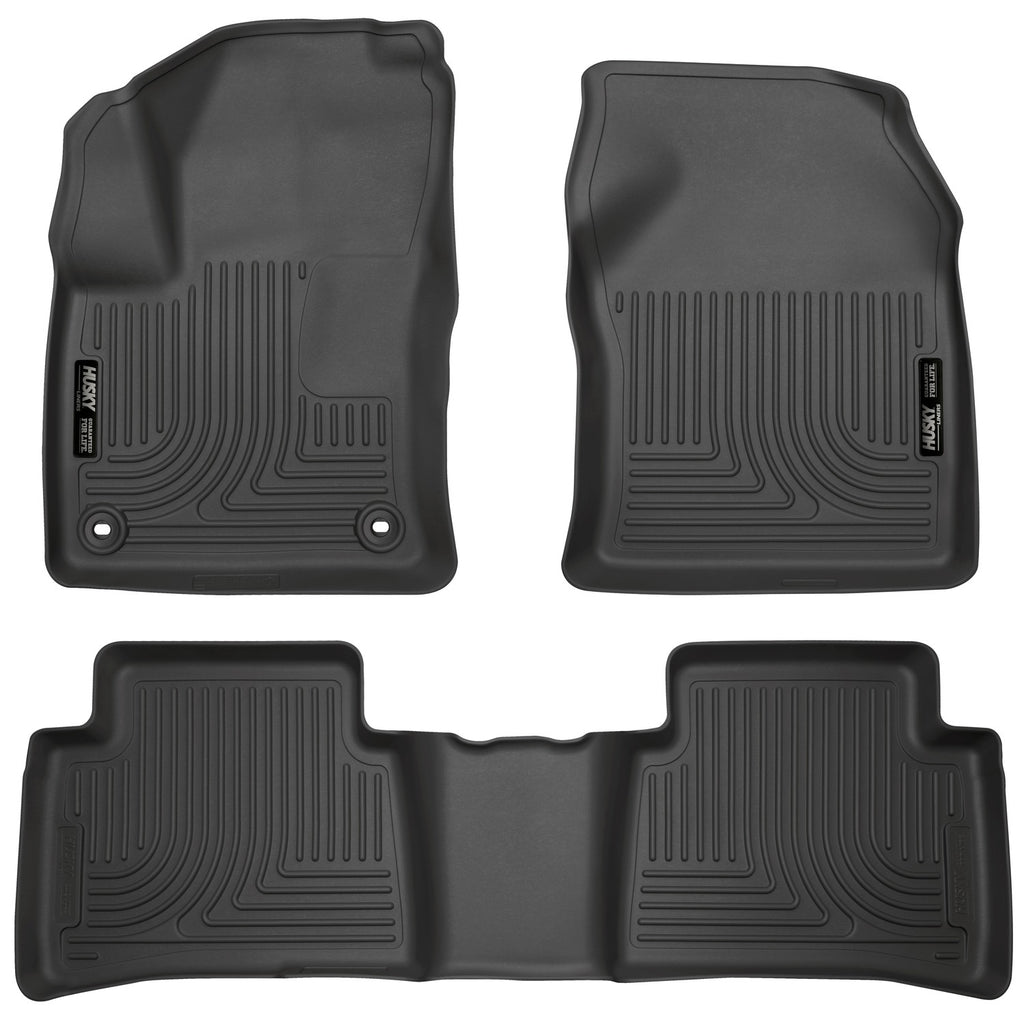 Husky Liners 2016 Toyota Prius Weatherbeater Black Front & 2nd Seat Floor Liners (Footwell Coverage)-Husky Liners-HSL98991