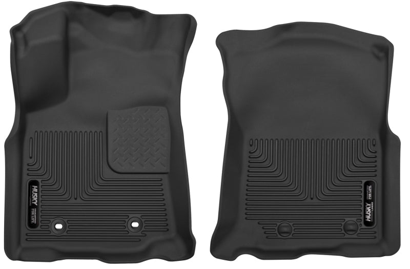 Husky Liners 2016 Toyota Tacoma Double Cab Pickup Black Front Floor Liners-Husky Liners-HSL53741