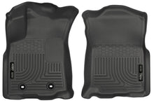 Load image into Gallery viewer, Husky Liners 2016 Toyota Tacoma w/ Auto Trans WeatherBeater Front Black Floor Liners-Husky Liners-HSL13951