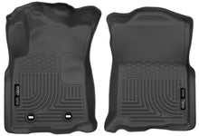 Load image into Gallery viewer, Husky Liners 2016 Toyota Tacoma w/ Manual Trans WeatherBeater Front Black Floor Liners-Husky Liners-HSL13961