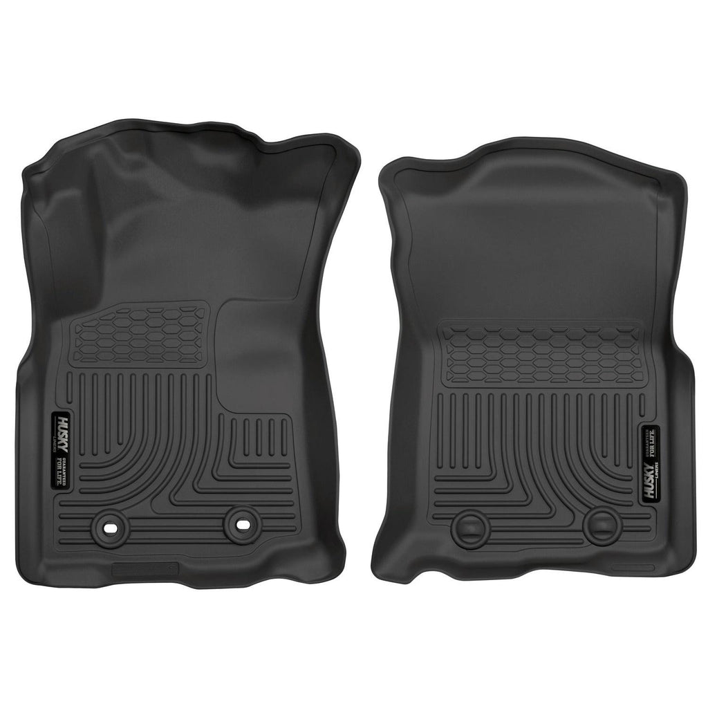 Husky Liners 2016 Toyota Tacoma w/ Manual Trans WeatherBeater Front Black Floor Liners-Husky Liners-HSL13961