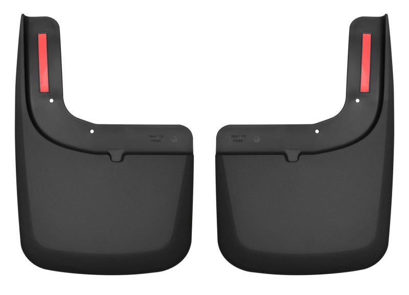 Husky Liners 2017 Ford F-250 / F-350 Super Duty Black Front Mud Guards (w/Flares)-Husky Liners-HSL58471