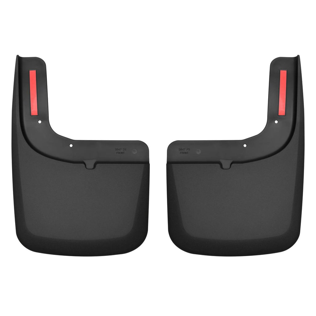 Husky Liners 2017 Ford F-250 / F-350 Super Duty Black Front Mud Guards (w/Flares)-Husky Liners-HSL58471