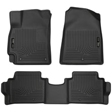 Load image into Gallery viewer, Husky Liners 2017 Hyundai Elantra Weatherbeater Black Front and Second Row Floor Liners-Husky Liners-HSL98871