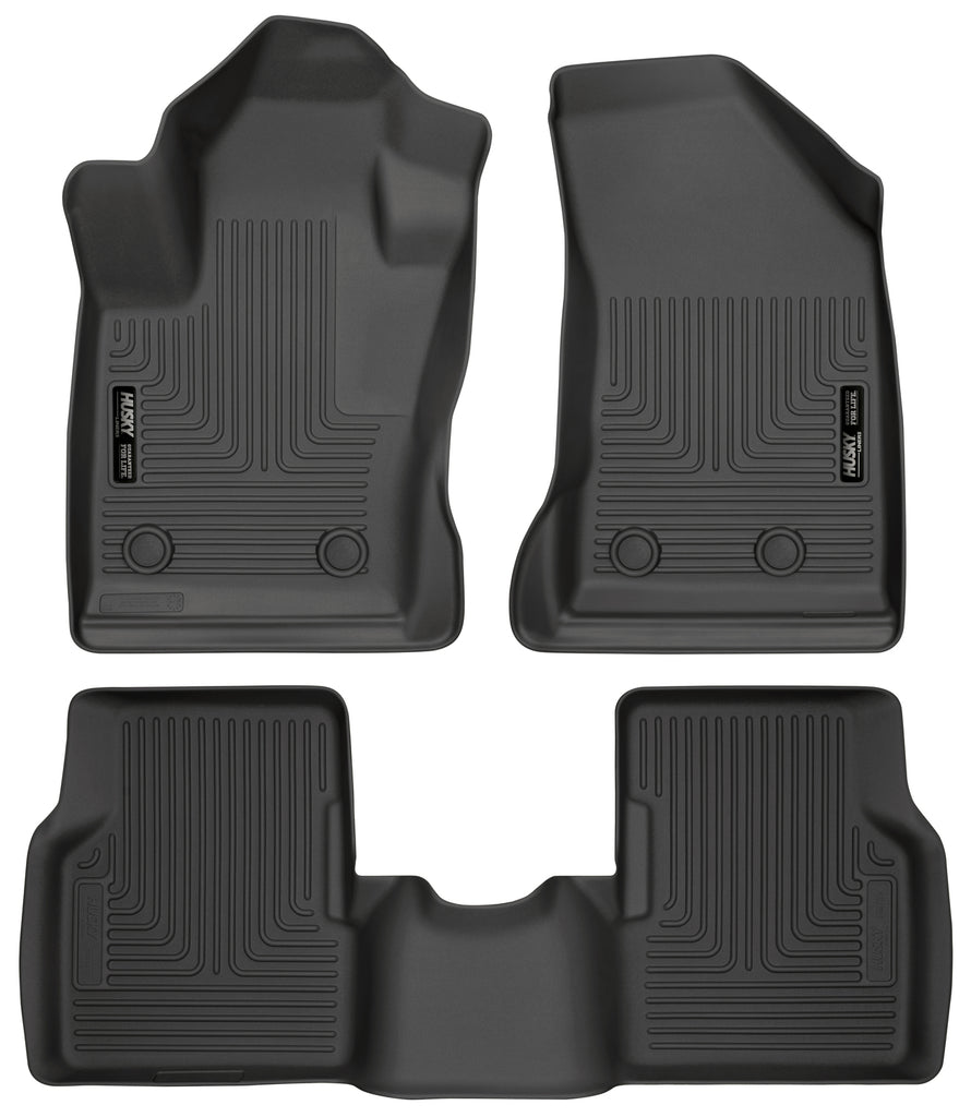 Husky Liners 2017 Jeep Compass Weatherbeater Black Front & 2nd Seat Floor Liners-Husky Liners-HSL95681