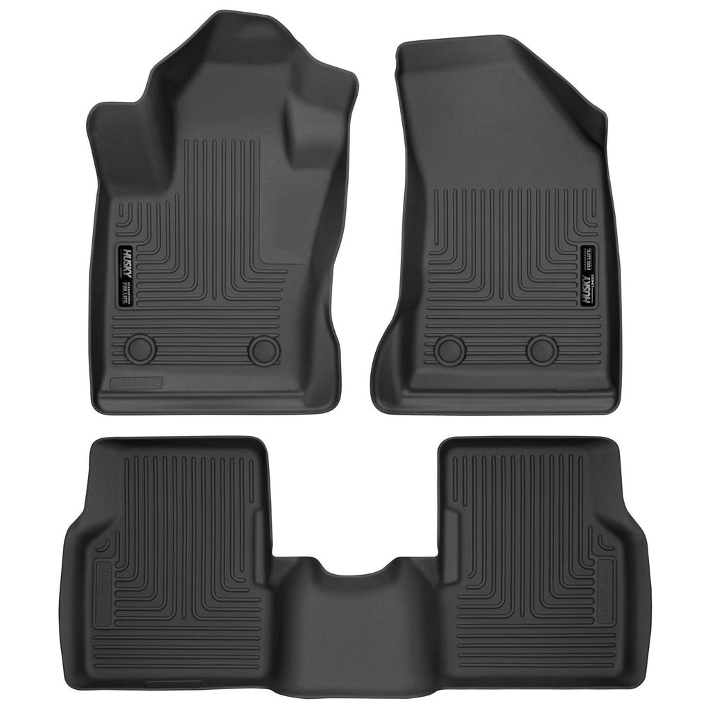 Husky Liners 2017 Jeep Compass Weatherbeater Black Front & 2nd Seat Floor Liners-Husky Liners-HSL95681
