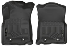 Load image into Gallery viewer, Husky Liners 2018 Toyota Tacoma Double Cab w/ Standard Trans WeatherBeater Black Front Floor Liners-Husky Liners-HSL13981