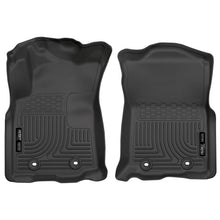 Load image into Gallery viewer, Husky Liners 2018 Toyota Tacoma Double Cab w/ Standard Trans WeatherBeater Black Front Floor Liners-Husky Liners-HSL13981
