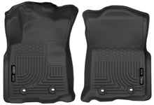 Load image into Gallery viewer, Husky Liners 2018 Toyota Tacoma Double Cab WeatherBeater Black Front Floor Liners-Husky Liners-HSL13971