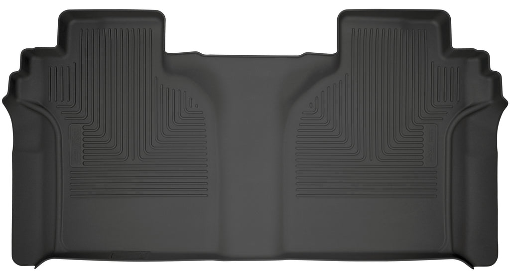 Husky Liners 2019 Chevrolet Silverado 1500 Crew Cab WeatherBeater Black 2nd Row Floor Liners-Husky Liners-HSL14201