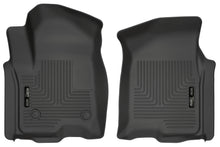 Load image into Gallery viewer, Husky Liners 2019 Chevrolet Silverado 1500 Crew Cab WeatherBeater Black Front Floor Liners-Husky Liners-HSL13211