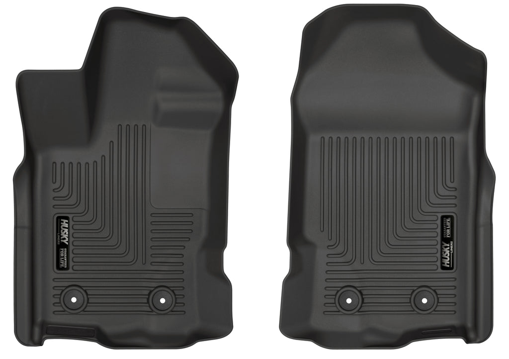 Husky Liners 2019 Ford Ranger SuperCrew Cab & SuperCab WeatherBeater Black Floor Liners-Husky Liners-HSL13411