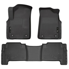 Load image into Gallery viewer, Husky Liners 2019+ Infiniti QX80/2019+ Nissan Armada Weatherbeater Black Fnt &amp; 2nd Seat Floor Liners-Husky Liners-HSL95671