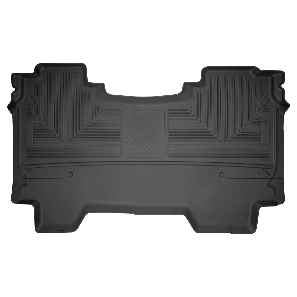Husky Liners 2019 Ram 1500 CC WeatherBeater 2nd Seat Floor Liners Black (W/O Factory Storage Box)-Husky Liners-HSL14751