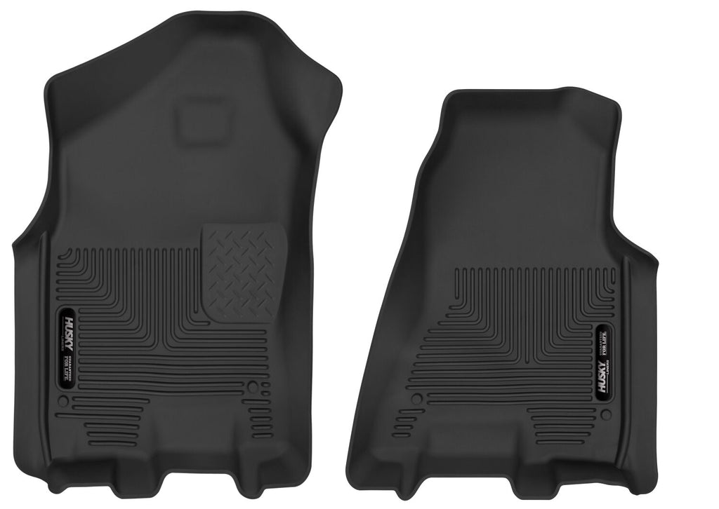 Husky Liners 2019 Ram 1500 Crew Cab WeatherBeater Black Front Row Floor Liners-Husky Liners-HSL13741