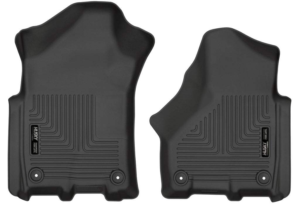 Husky Liners 2019 Ram 2500/3500 Crew Cab/Mega Cab WeatherBeater Black Front Floor Liners-Husky Liners-HSL13051