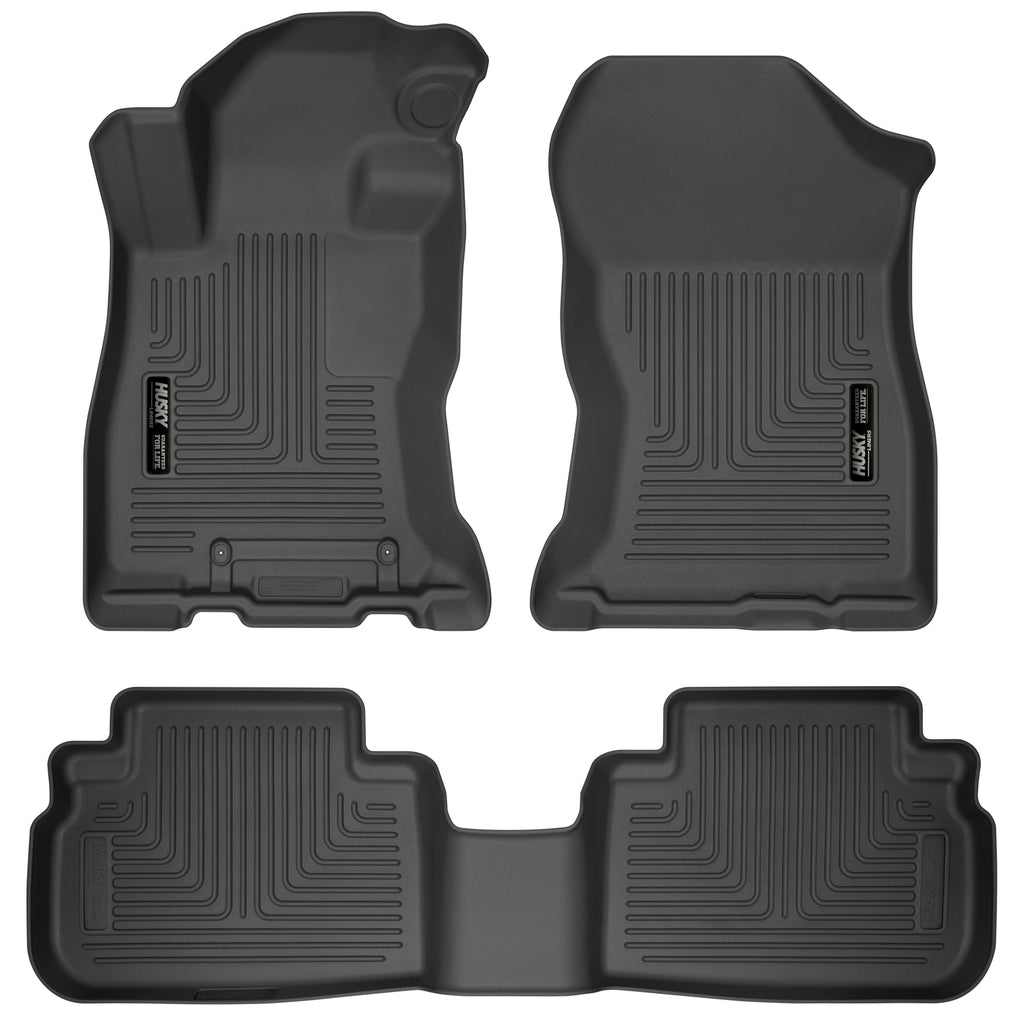 Husky Liners 2019 Subaru Forester Weatherbeater Black Front & 2nd Seat Floor Liners-Husky Liners-HSL95891