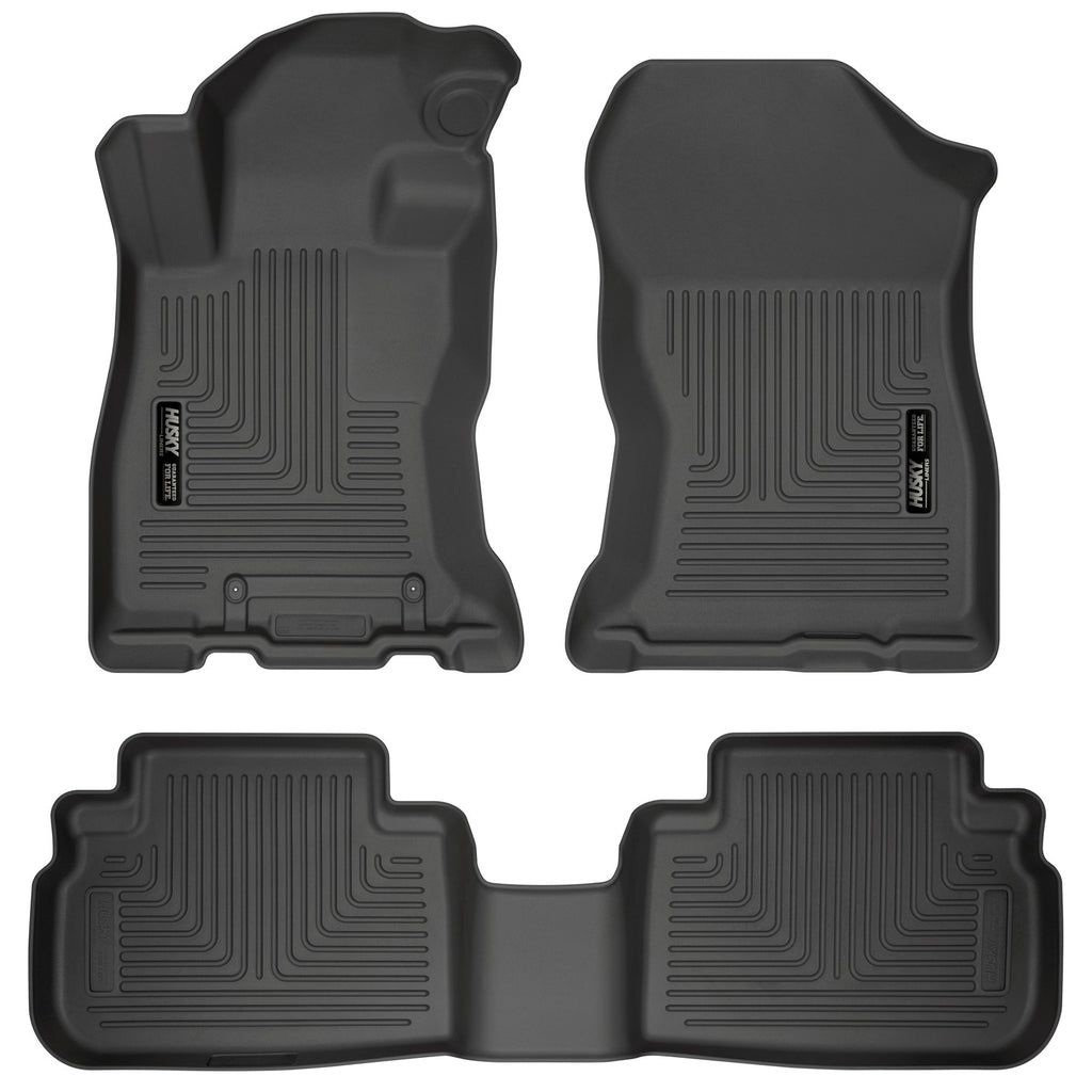 Husky Liners 2019 Subaru Forester Weatherbeater Black Front & 2nd Seat Floor Liners-Husky Liners-HSL95891