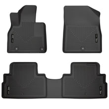Load image into Gallery viewer, Husky Liners 2020 Kia Telluride Weatherbeater Black Front &amp; 2nd Seat Floor Liners-Husky Liners-HSL95691