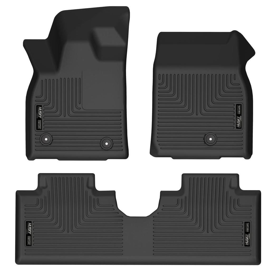 Husky Liners 2021 Ford Mustang Mach-E Weatherbeater Front & 2nd Seat Floor Liners - Black-Husky Liners-HSL95071