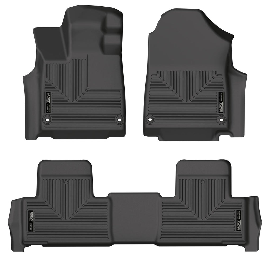 Husky Liners 2022 Acura MDX Weatherbeater Black Front & 2nd Seat Floor Liners-Husky Liners-HSL95181