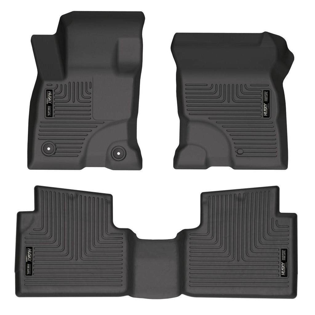 Husky Liners 2022 Ford Maverick(No Fit Hybrid) Weatherbeater Front & 2nd Seat Floor Liners - Black-Husky Liners-HSL95051