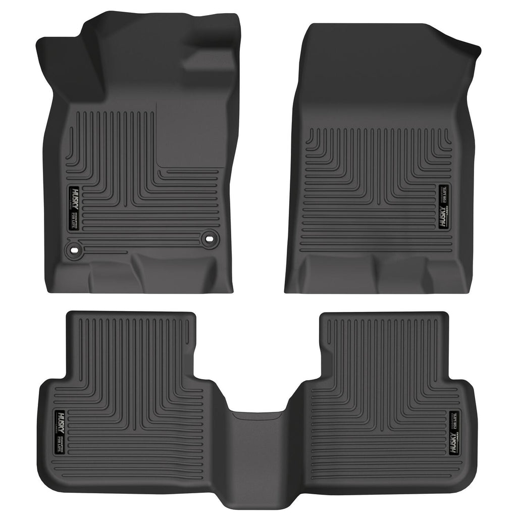 Husky Liners 2022 Honda Civic WeatherBeater Front & 2nd Seat Floor Liners (Black)-Husky Liners-HSL95521