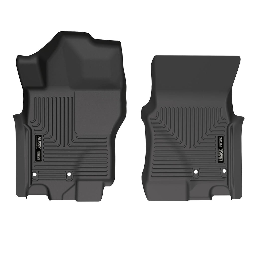 Husky Liners 2022 Nissan Frontier King Cab Ext. Cab/CC WeatherBeater Black Front Floor Liners-Husky Liners-HSL13521