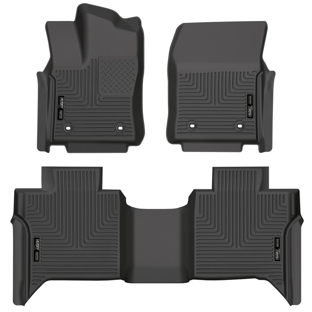 Husky Liners 2022 Toyota Tundra WeatherBeater CC CrewMax Front & 2nd Seat Floor Liner - Blk-Husky Liners-HSL99481
