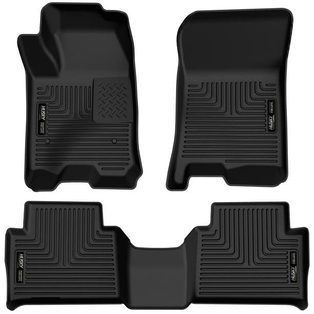 Husky Liners 2023 Chevrolet Colorado/GMC Canyon WeatherBeater Front & 2nd Seat Floor Liners - Black-Husky Liners-HSL99221