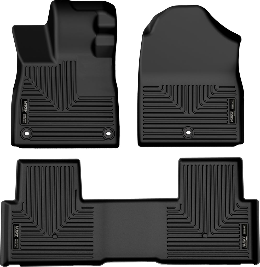 Husky Liners 2023 Honda Pilot Weatherbeater Black Front & 2nd Seat Floor Liners-Husky Liners-HSL95821