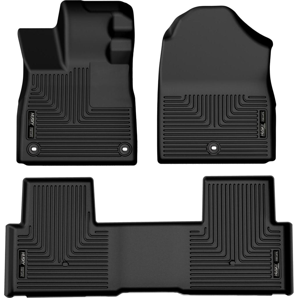 Husky Liners 2023 Honda Pilot Weatherbeater Black Front & 2nd Seat Floor Liners-Husky Liners-HSL95821