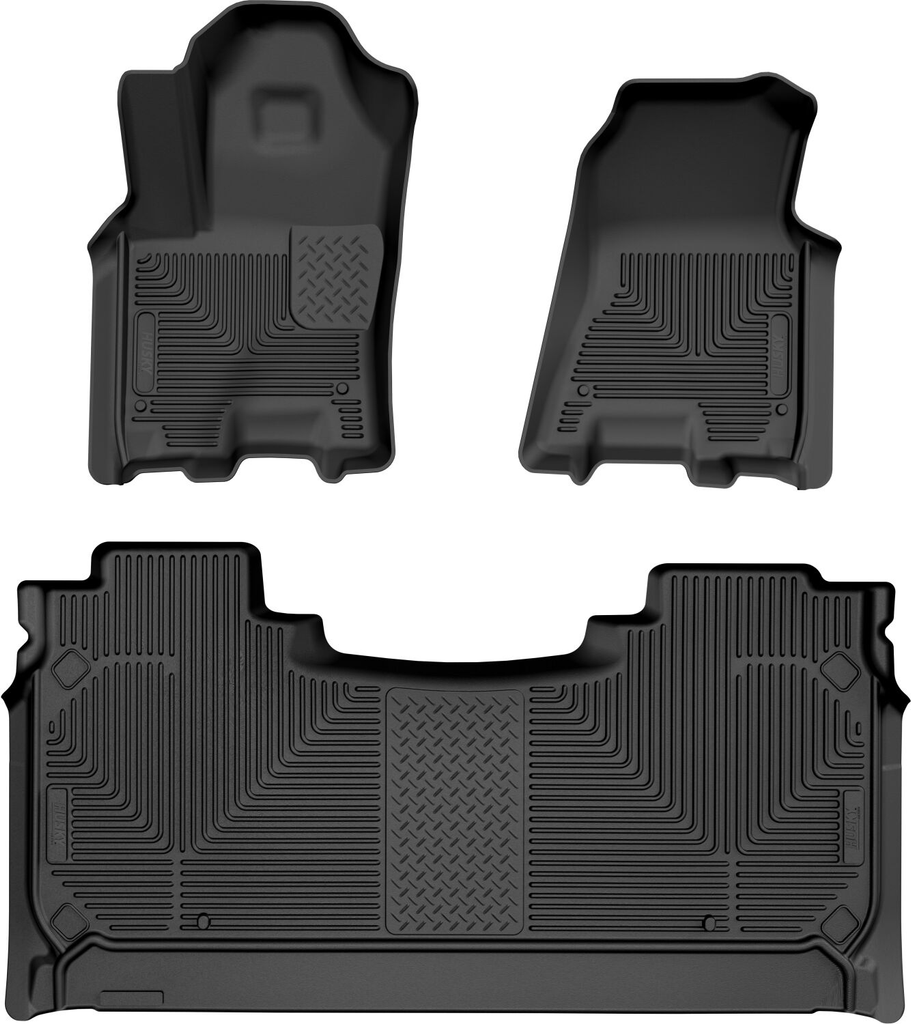 Husky Liners 2025 RAM 1500 CC Weatherbeater Front & 2nd Seat Floorliner (3pc Set) - Blk-Husky Liners-HSL94491
