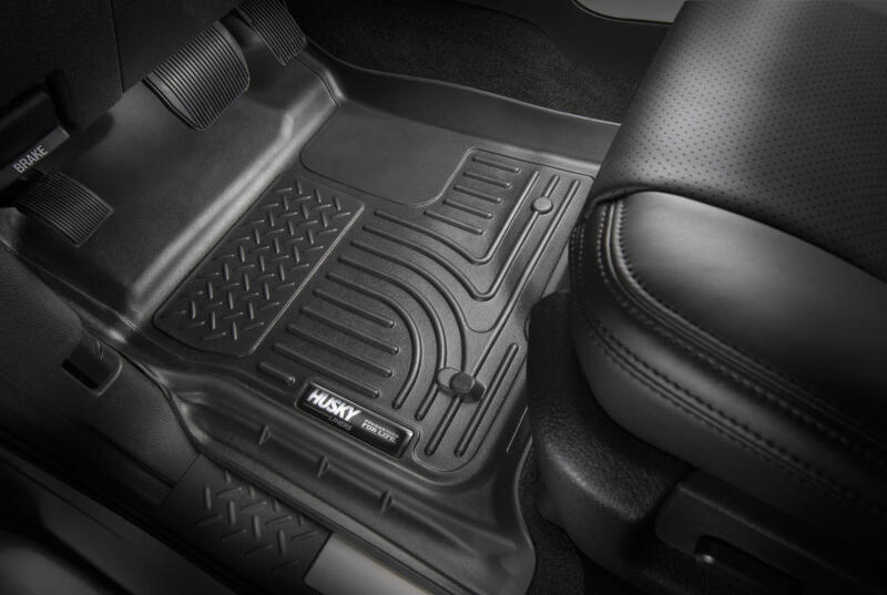 Husky Liners 2025 RAM 1500 Quad Cab Weatherbeater Front & 2nd Seat Floorliner (3pc Set) - Blk-Husky Liners-HSL94571