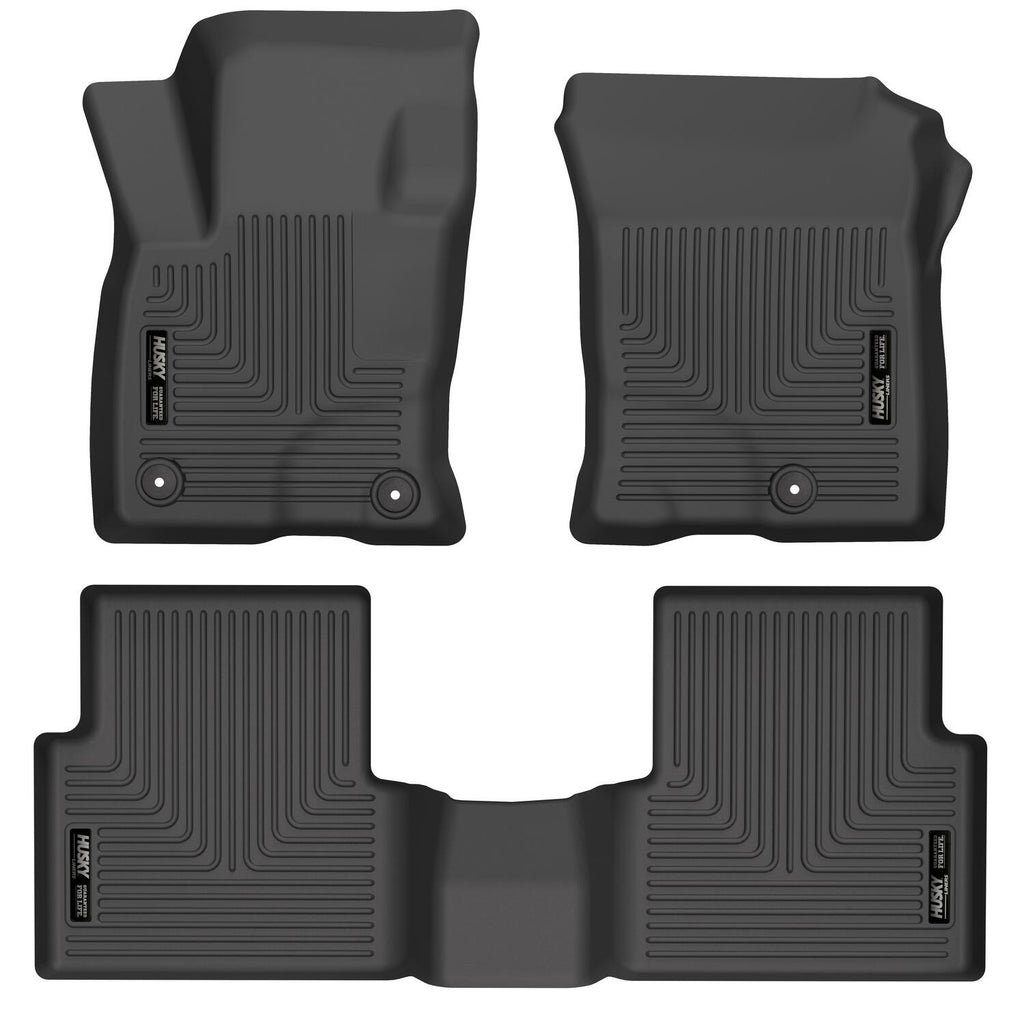 Husky Liners 21-22 Ford Bronco Sport WeatherBeater Front & 2nd Seat Floor Liners (Black)-Husky Liners-HSL95341
