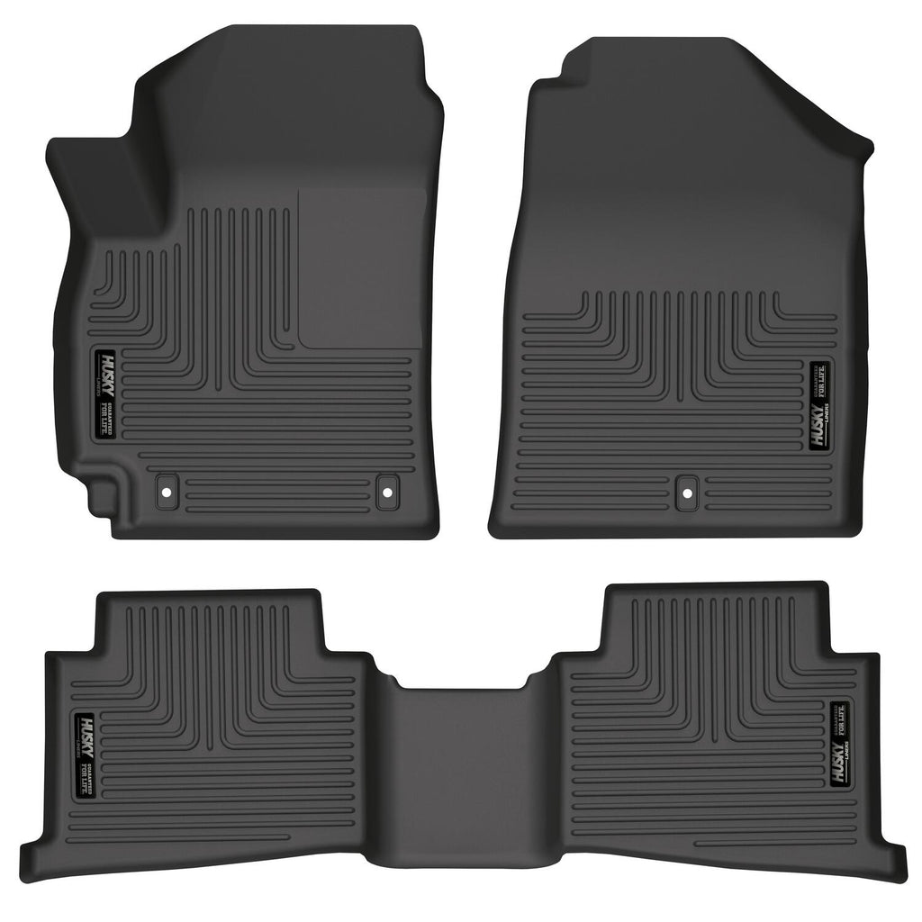 Husky Liners 21-22 Kia Seltos WeatherBeater Front & 2nd Seat Floor Liners - Black-Husky Liners-HSL95801