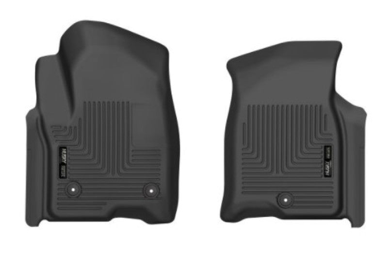 Husky Liners 21-23 Chevy Tahoe / 21-23 Cadillac Escalade X-Act Contour Black Front Seat Floor Liners-Husky Liners-HSL55861